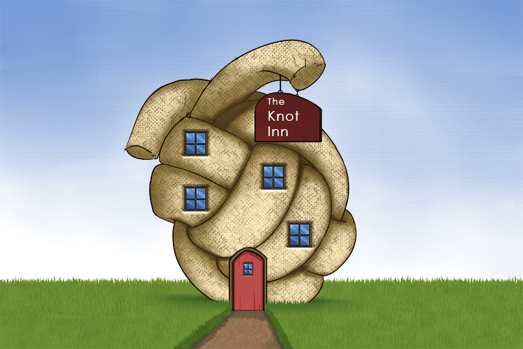 The Inn (in) looked like a giant knot (not)